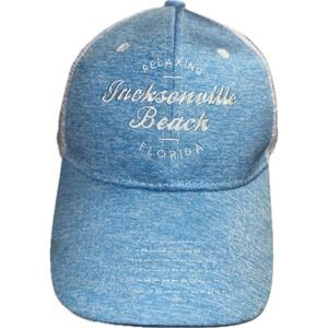 Relaxing Jacksonville Beach‎ Florida Blue White SnapBack Baseball Cap Hat
